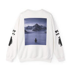 Crewneck Sweatshirt — "But Why?" Penguin Graphic Pullover